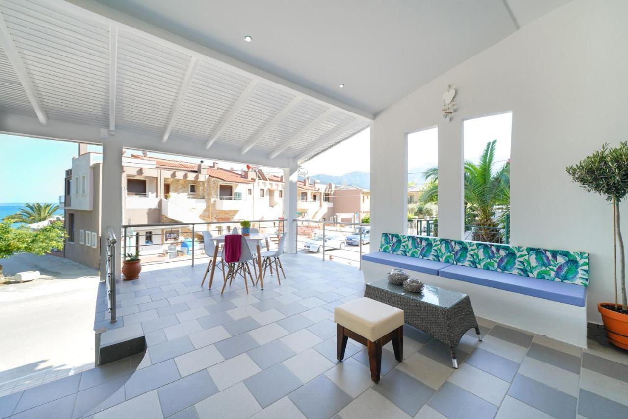 Golden Beachside Terrace Chrysi Ammoudia Ngoại thất bức ảnh